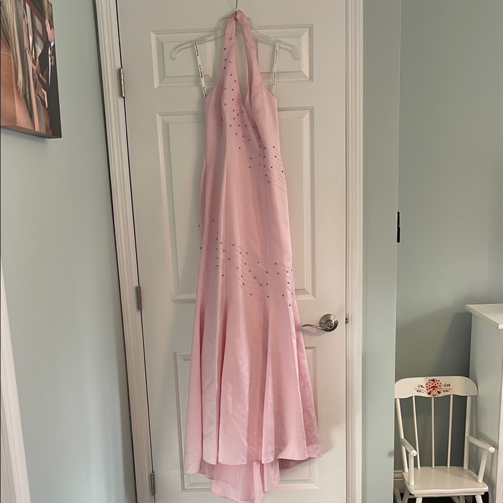 Morgan & Co. Pink Halter Dress size 7/8